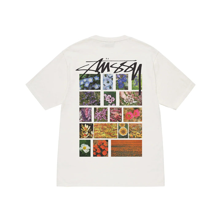 Stussy Kwiats Grid Bialy Koszulka