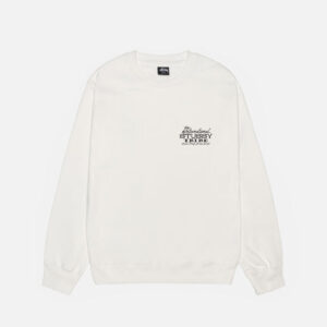 STUSSY IST CREW PIGMENT DYED – BIAŁY