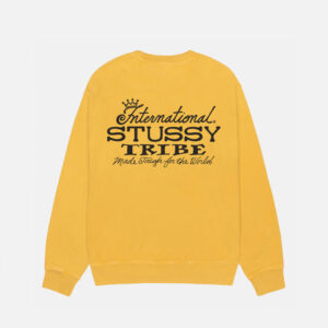 STUSSY IST CREW PIGMENT DYED – ŻÓŁTY