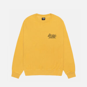 STUSSY IST CREW PIGMENT DYED – ŻÓŁTY