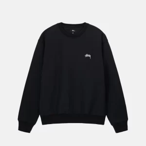 STUSSY BLUZA Z LOGO OVERDYED STOCK W KOLORZE CZARNYM