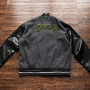 Kurtka Stussy Big S Letterman Grey